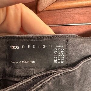 ASOS Design Charcoal Curve Jeans